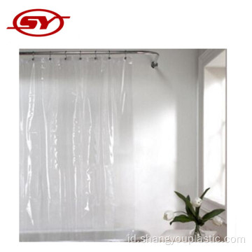 Liner shower plastik pvc clear grosir khusus